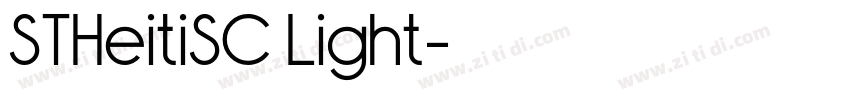 STHeitiSC Light字体转换